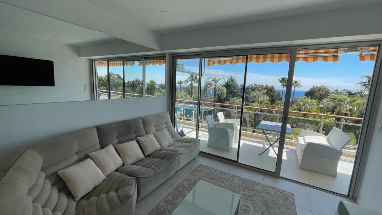 Appartement 2 Chambres Vue Mer Panoramique, Proche Croisette Cannes Vallauris Exteriör bild