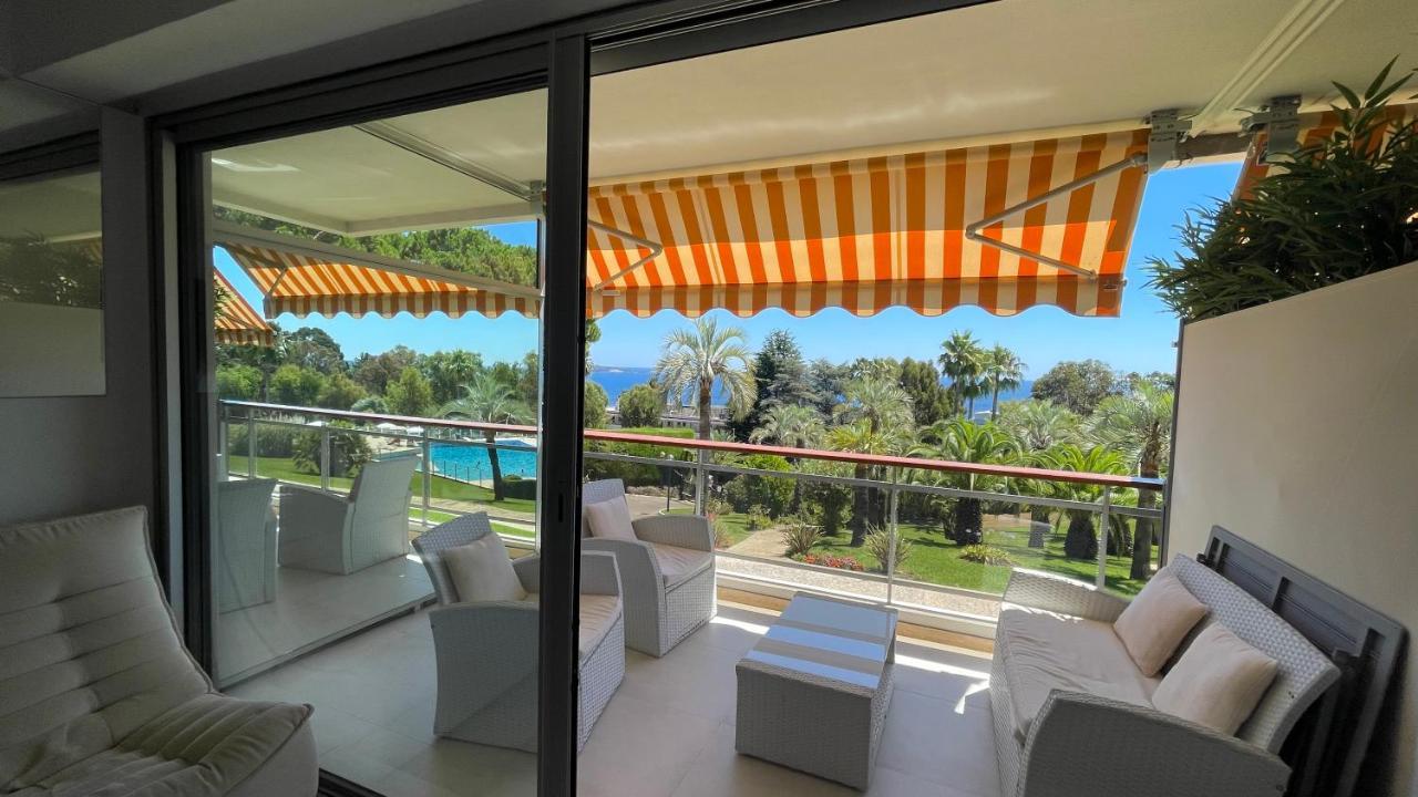 Appartement 2 Chambres Vue Mer Panoramique, Proche Croisette Cannes Vallauris Exteriör bild